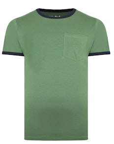 Bigdude Ringer T-Shirt Deep Green